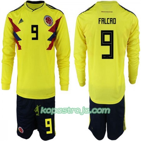 Billiga Fotbollströjor Colombia Falcao 9 Barn VM 2018 Hemma tröja Långärmad
